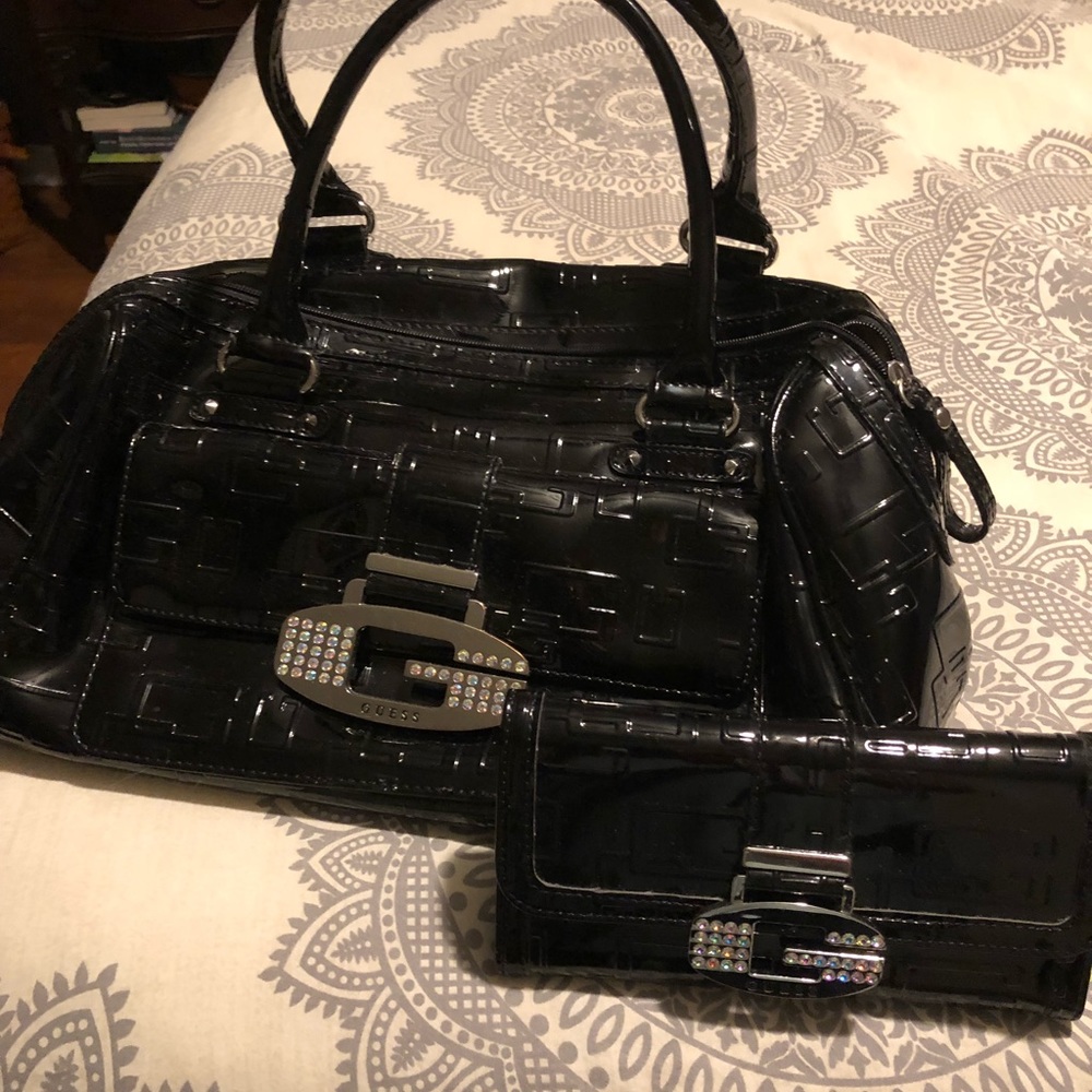 Guess Handbag with matching wallet